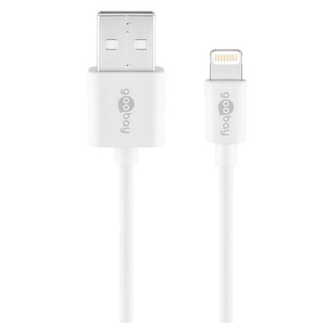 Goobay | Male | 4 pin USB Type A | Male | White | Apple Lightning | 1 m